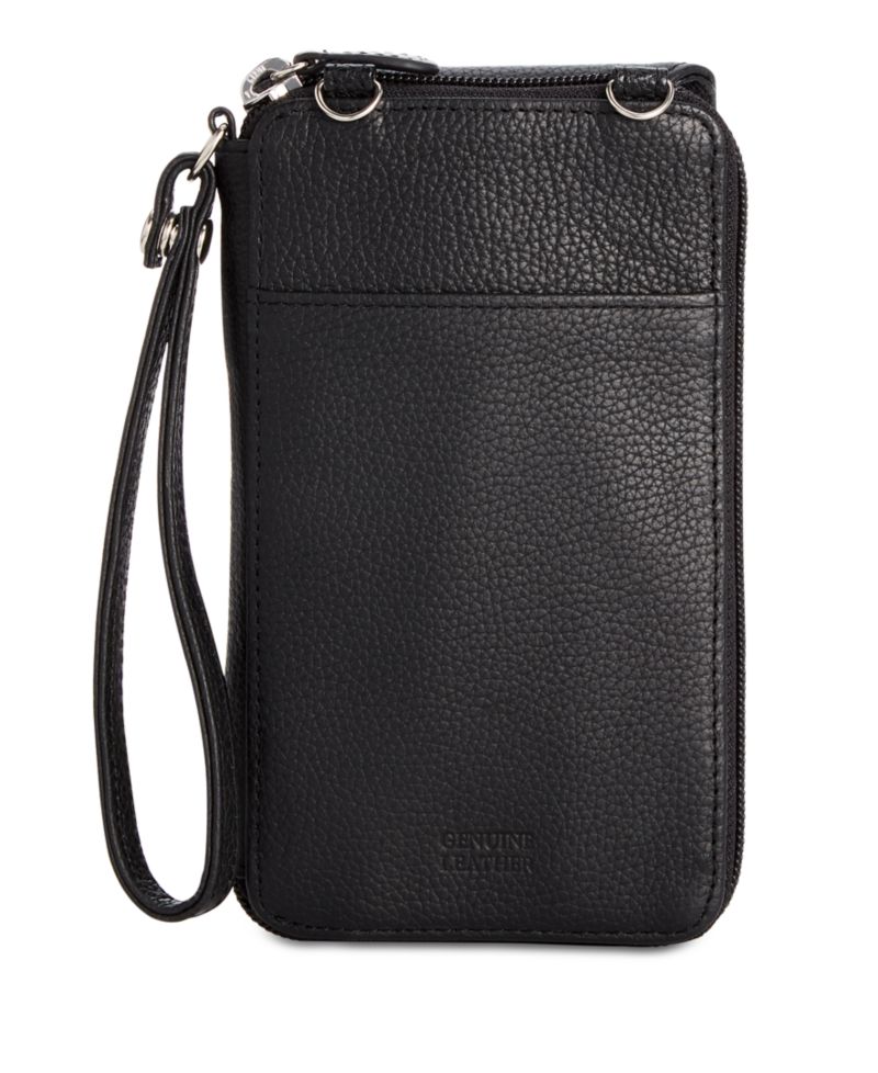 Softy Leather Tech Crossbody Wallet