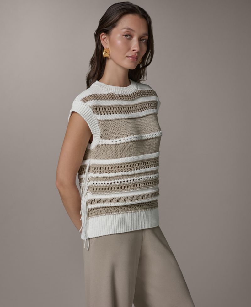 Women's Sleeveless Crewneck Sweater