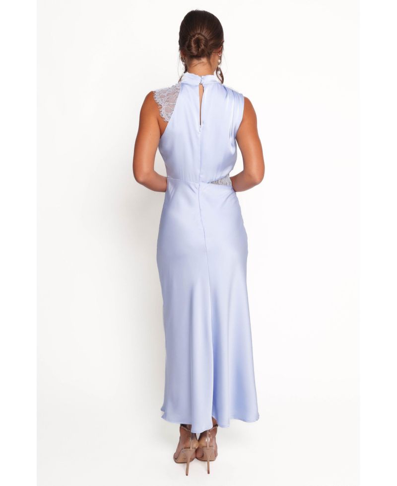Women's Anabelle Halter Neck Lace Maxi Dress