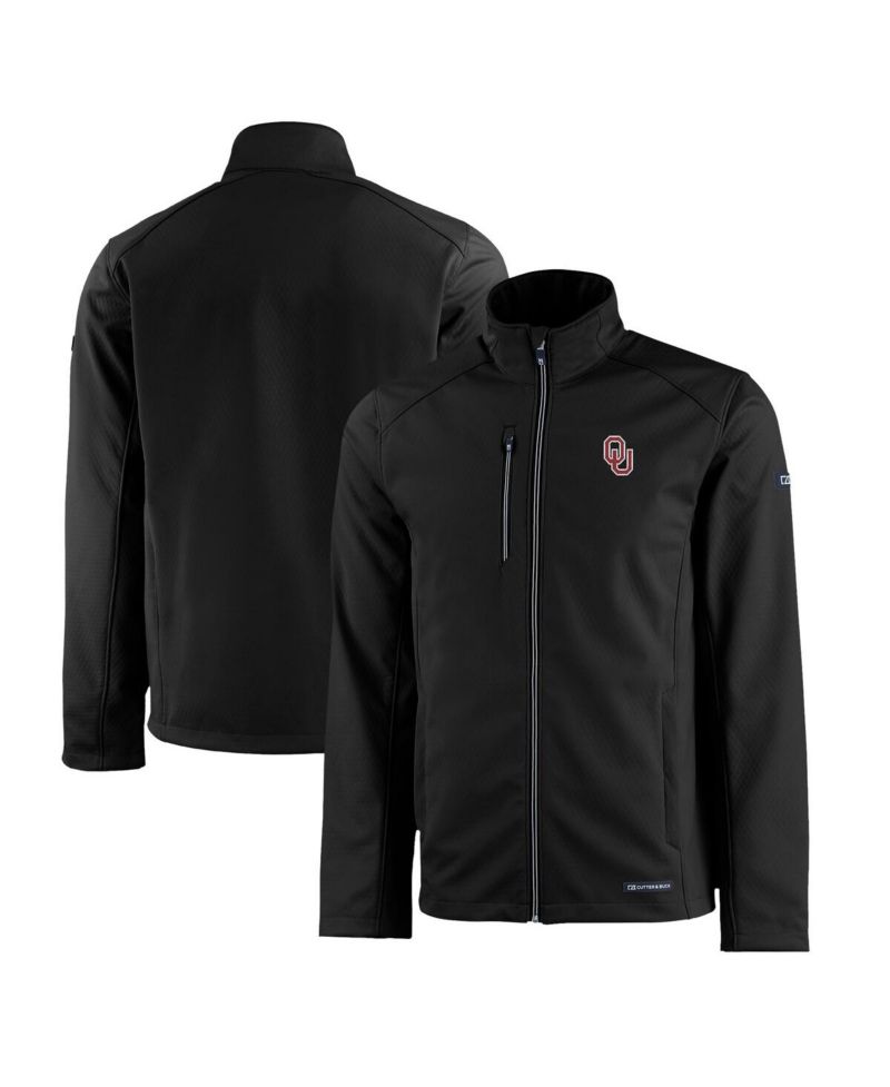 Men's Black Oklahoma Sooners Evoke Eco Softshell Full-Zip Jacket