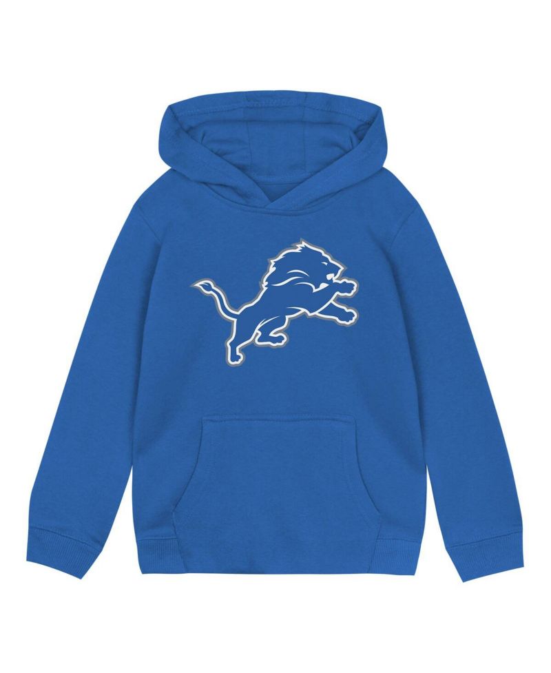 Toddler Blue Detroit Lions Logo Pullover Hoodie
