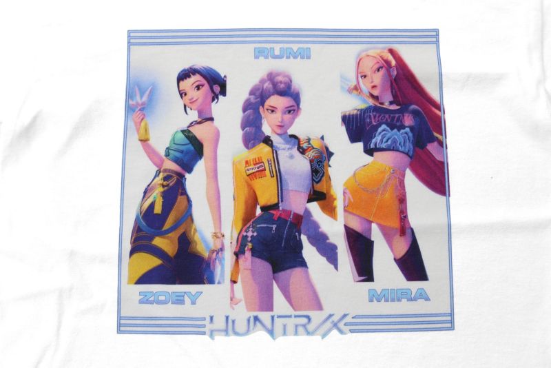 Boys Huntrix on White Short Sleeve Kids T Shirt
