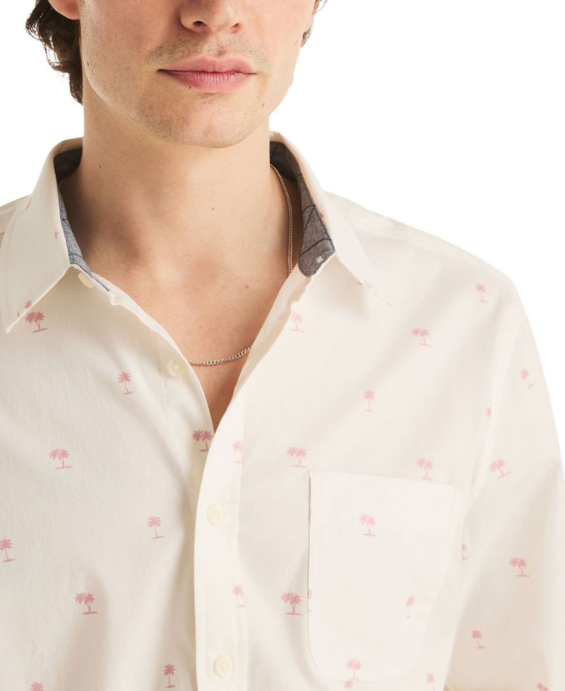 Men's Long-Sleeve Oxford Print Shirt