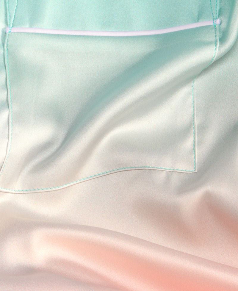 Women's Stretch Satin Short-Sleeve Pajama Set