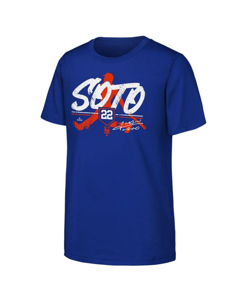 Big Boys and Girls Juan Soto Royal New York Mets Status T-Shirt
