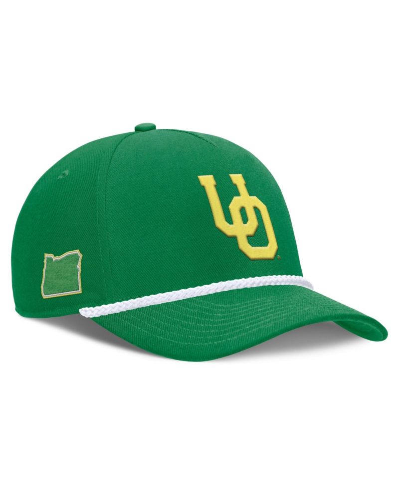 Men's and Women's Green Oregon Ducks 2026 Basketball Refresh 5-Panel Rope Rise Hat