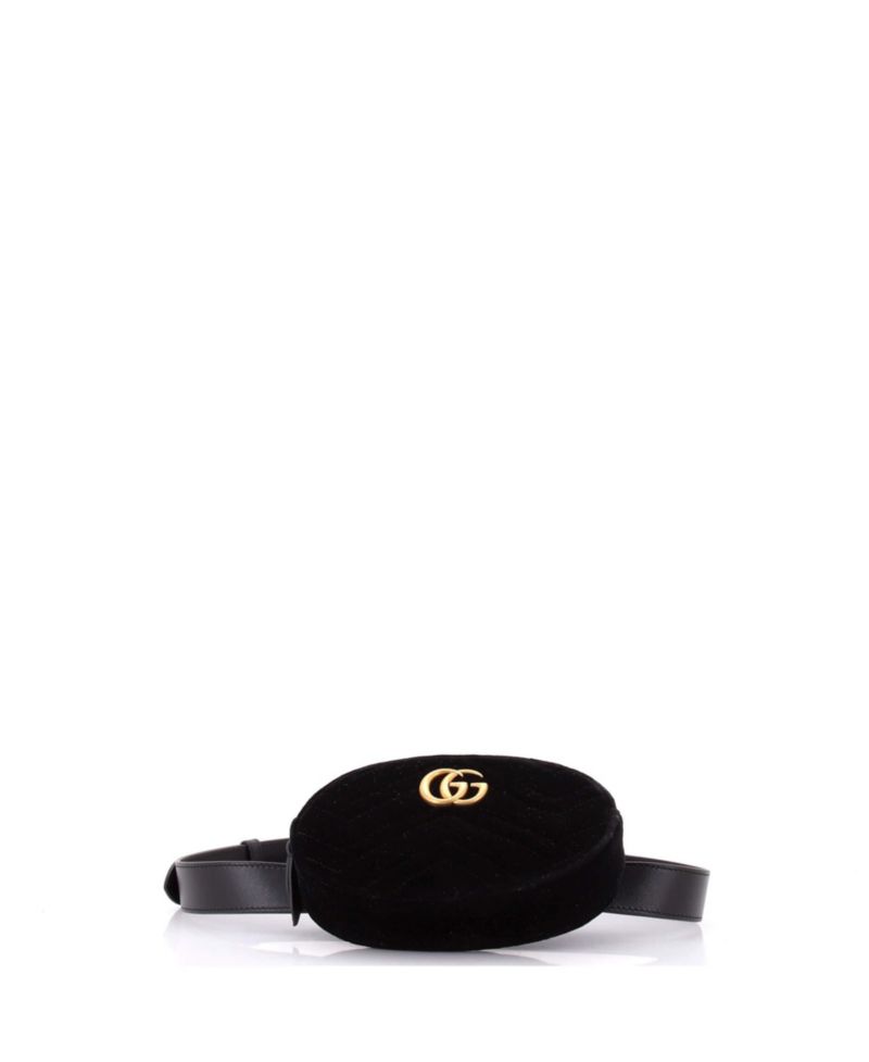 GG Marmont Belt Bag Matelasse Velvet