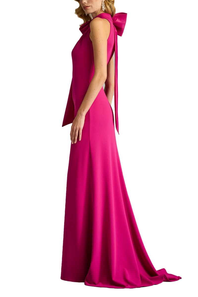 Women's Sims Taffeta Shoulder Bow Halter Gown