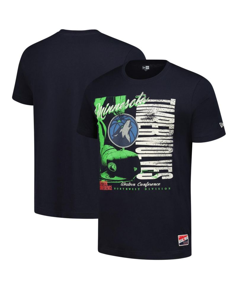 Men's Navy Minnesota Timberwolves Distressed Throwback Vintage Color Pack T-Shirt
