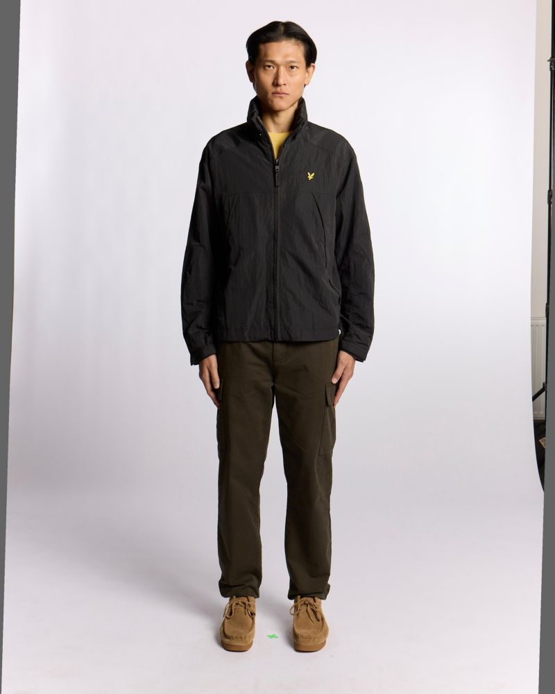 Men's Long Sleeve Fold Away Hood Jacket