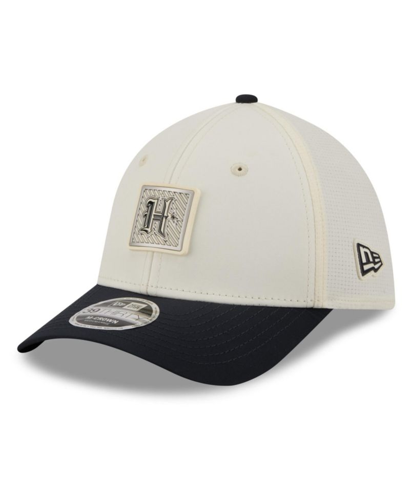Men's Cream/Navy Houston Texans 2026 NFL Training Camp 39THIRTY Flex Hat