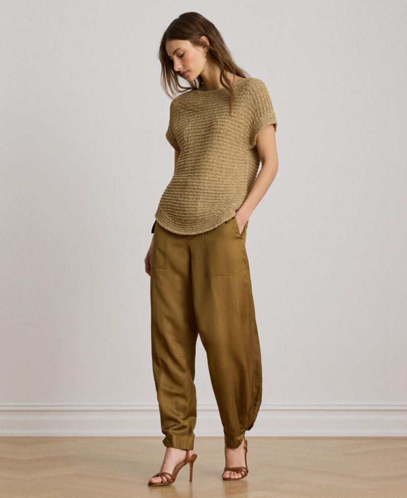 Women's Boat Neck Dropped Shoulder Sweater