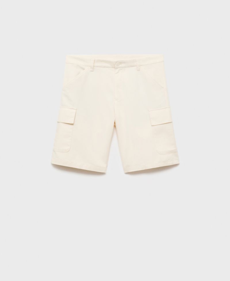 Men's Cotton Lyocell Cargo 10" Bermuda Shorts