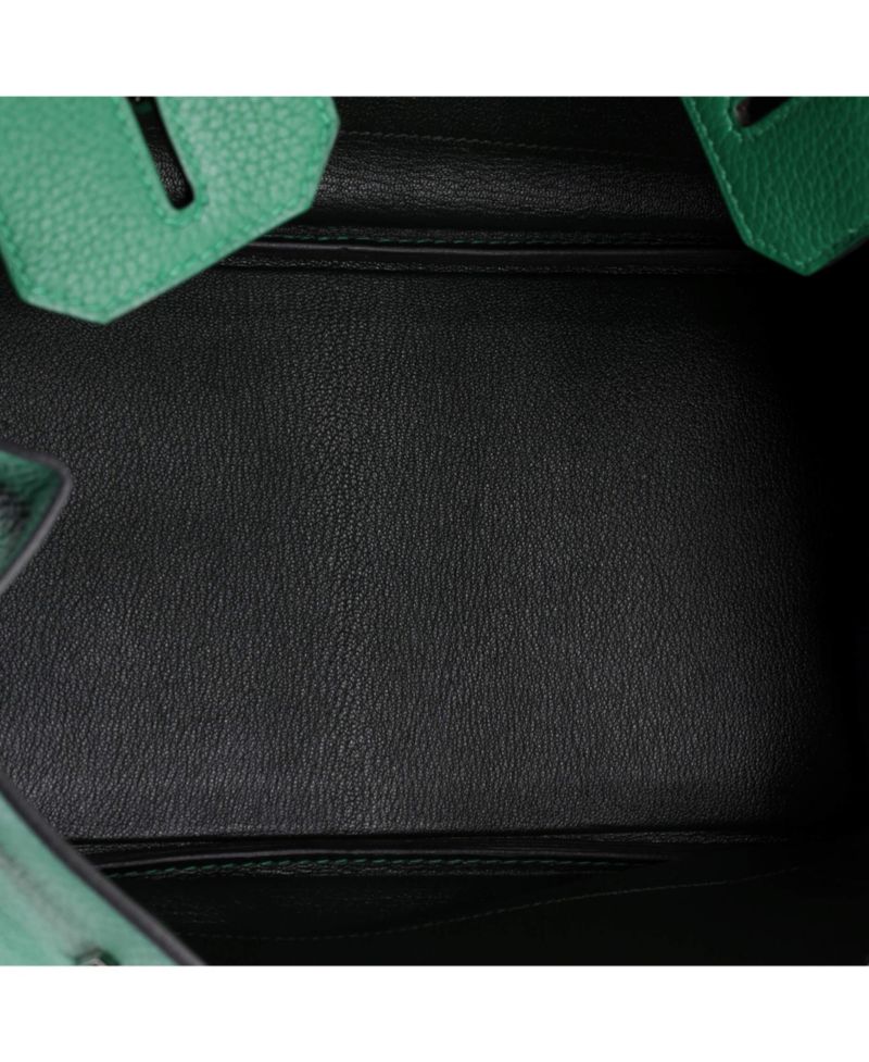 Birkin 30 Handbag Verso Clemence with Palladium Hardware