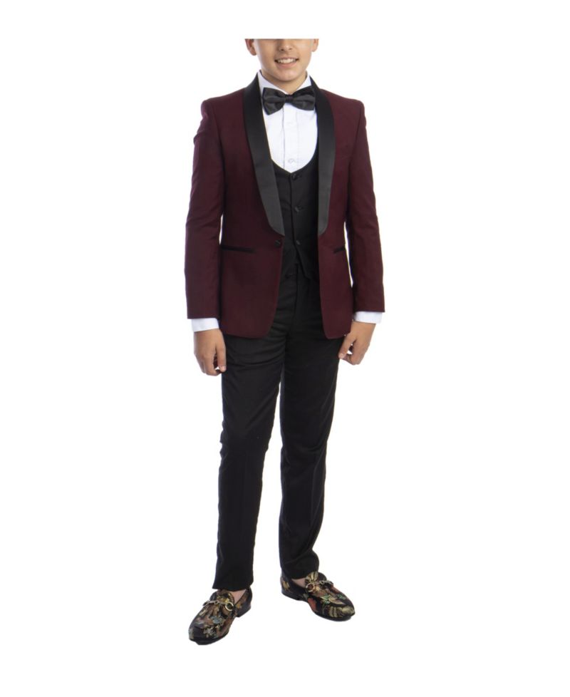 Big Boy's 5-Piece Slim Fit Shawl Tuxedo Set