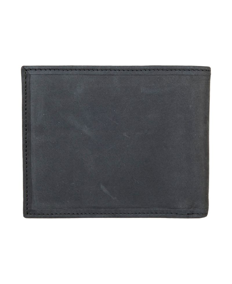 Men's Flag Embossed Leather Bifold Wallet