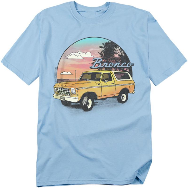 Men's Ford Bronco At The Beach T-Shirt