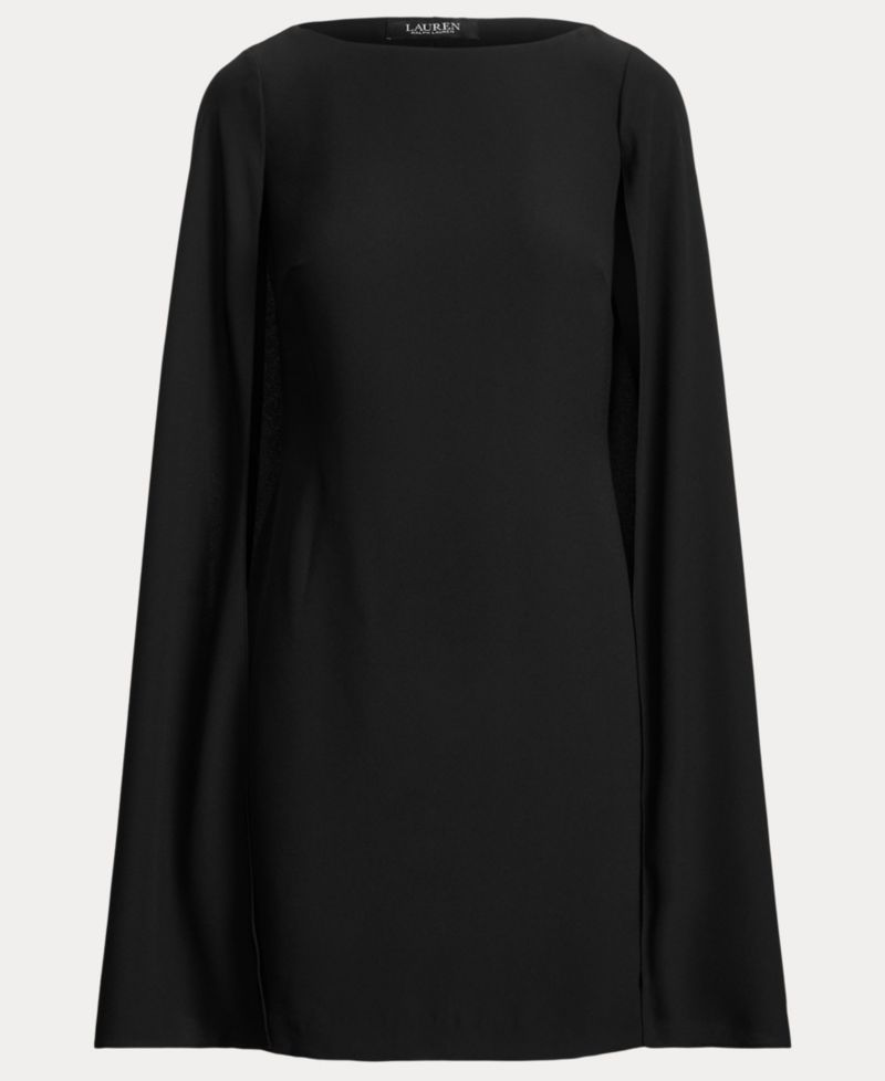 Women's Georgette Cape Dress