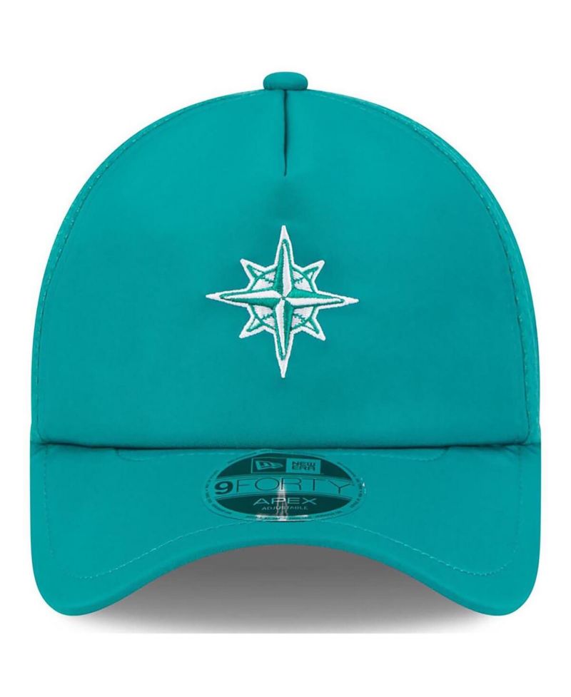 Men's Teal Seattle Mariners 2026 Batting Practice Alternate Apex 9FORTY Adjustable Hat