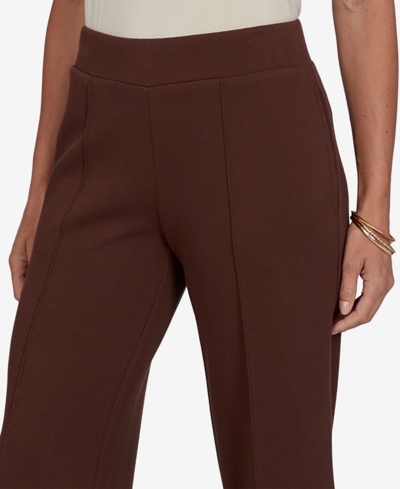 Petite Pull-On Wide-Leg Knit Pants