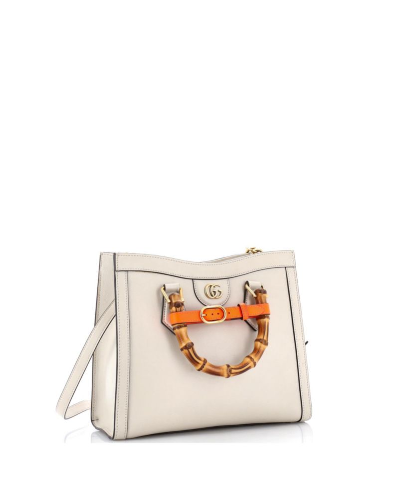 Small Diana NM Bamboo Handle Tote Leather