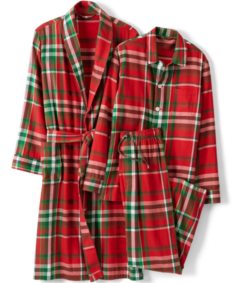 Men's Flannel 3 Piece Pajama Set