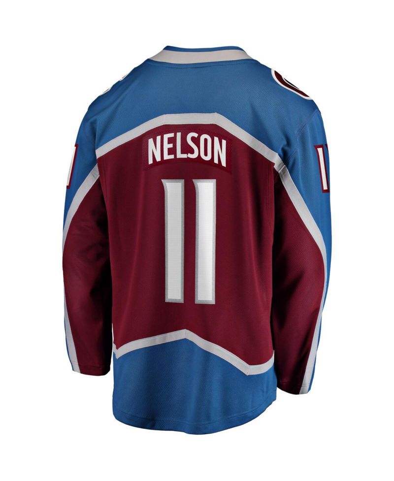 Men's Brock Nelson Burgundy Colorado Avalanche Home Breakaway Jersey