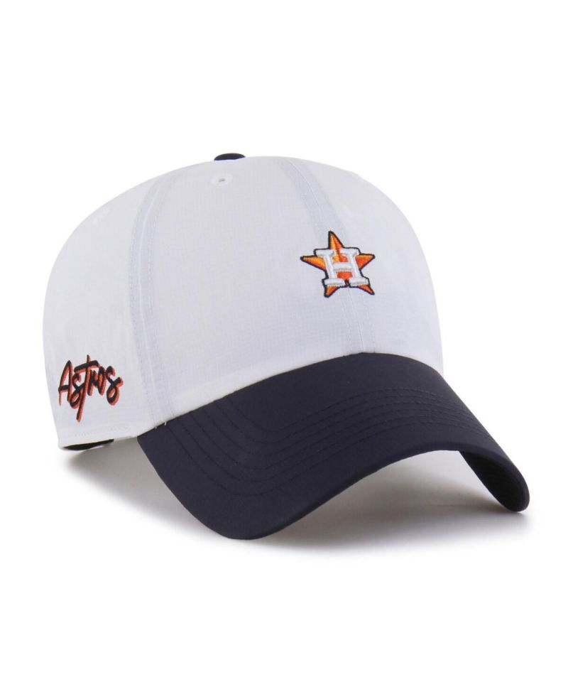 Men's White/Navy Houston Astros Vista Mini Clean Up Brrr Adjustable Hat