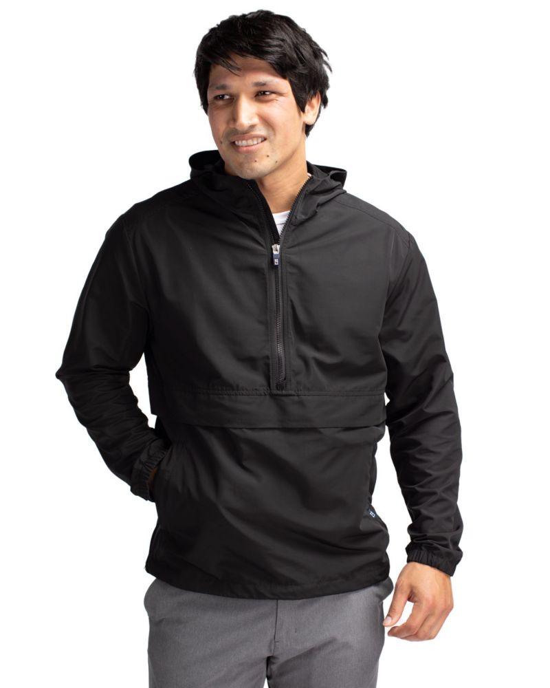 Men's Cutter Buck Charter Eco Knit Recycled Anorak Jacket