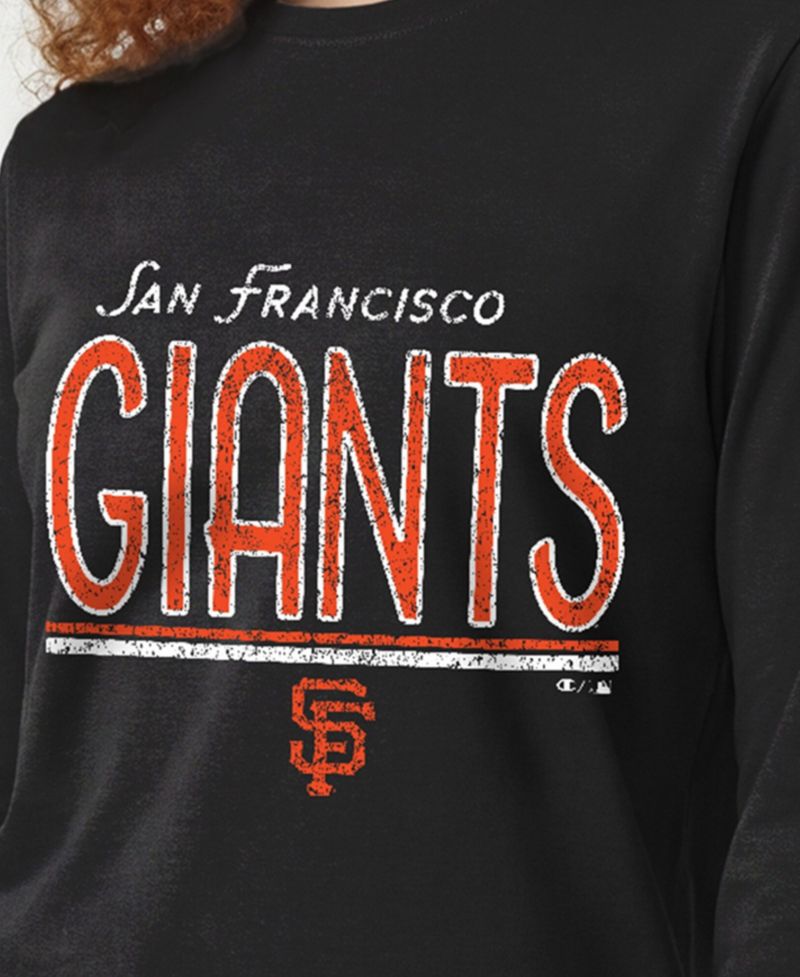 Women's San Francisco Giants Long-Sleeve Distressed T-Shirt