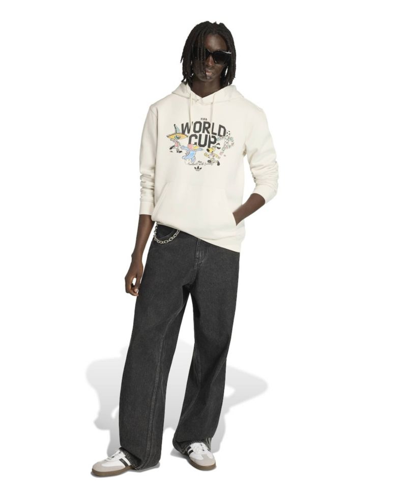 Men's White FIFA World Cup Historic Mascot Hoodie