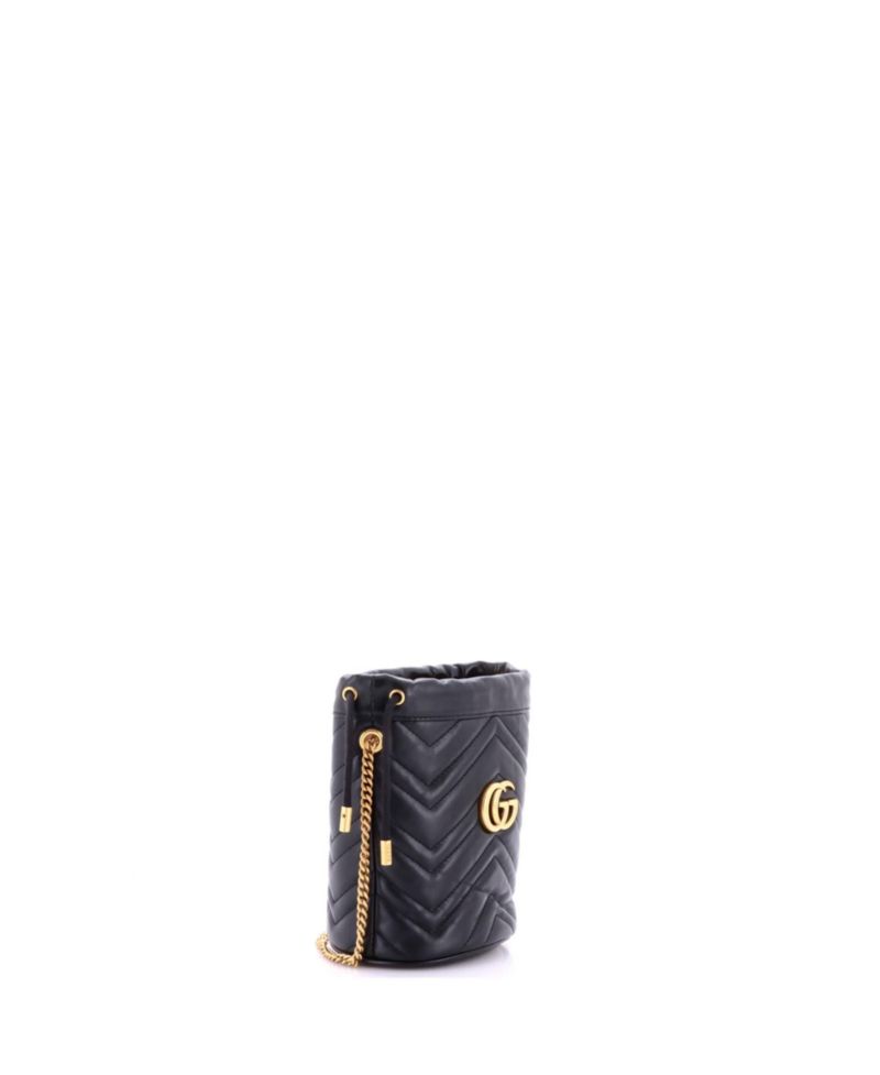 Mini GG Marmont Bucket Bag Matelasse Leather