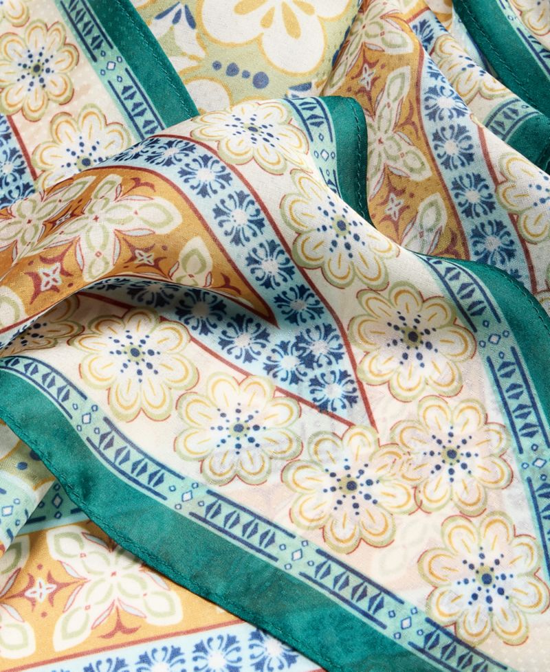 Multi-Pattern Triangle Scarf