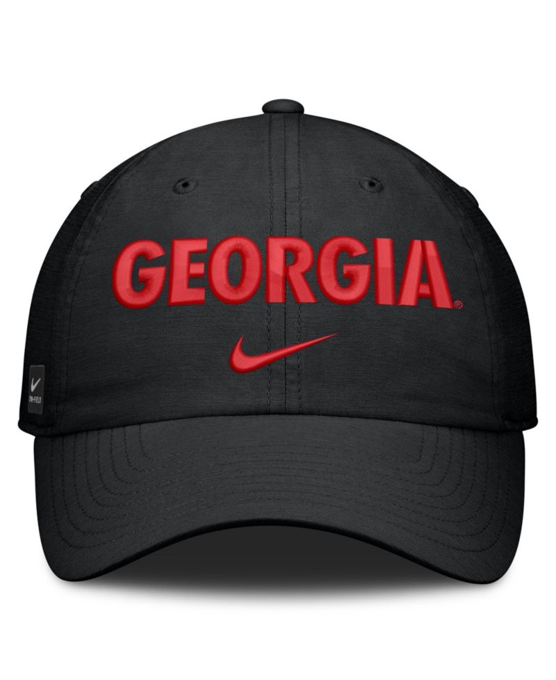 Men's and Women's Black Georgia Bulldogs 2026 On-Field Gameday Club Adjustable Hat