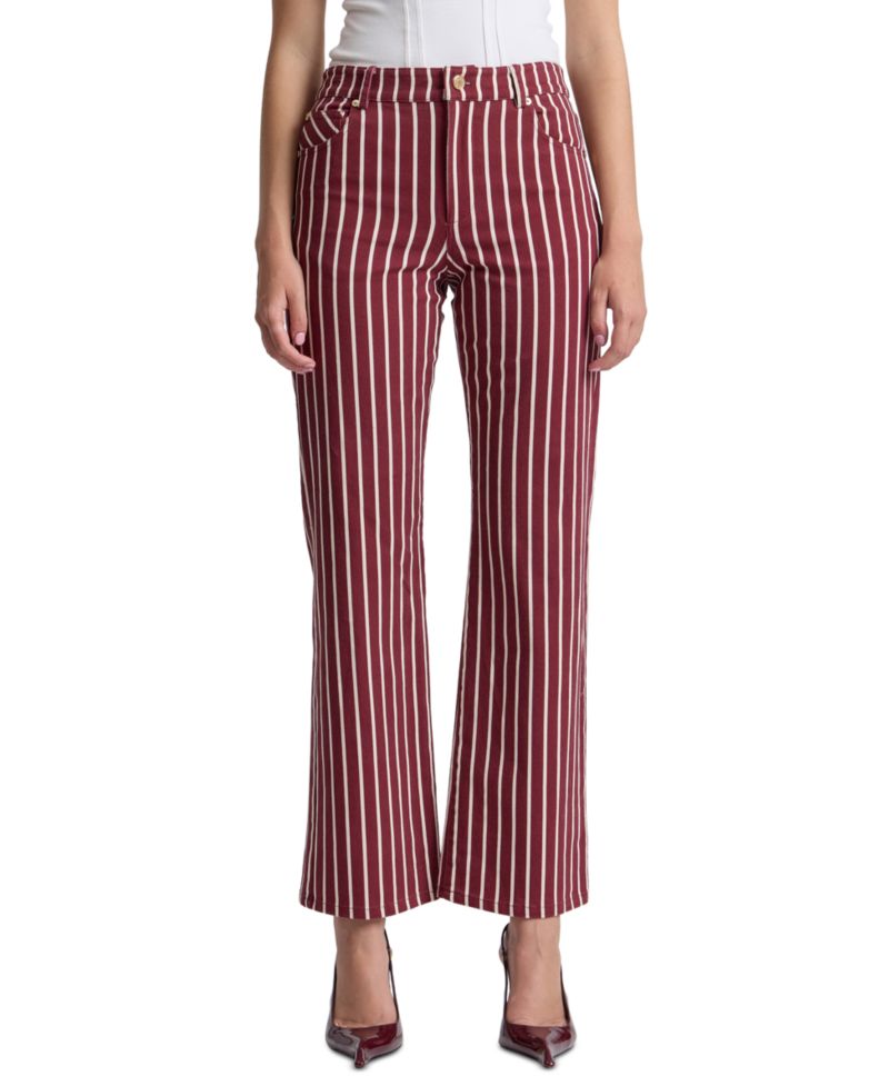 Women's Striped Bootcut Jeans