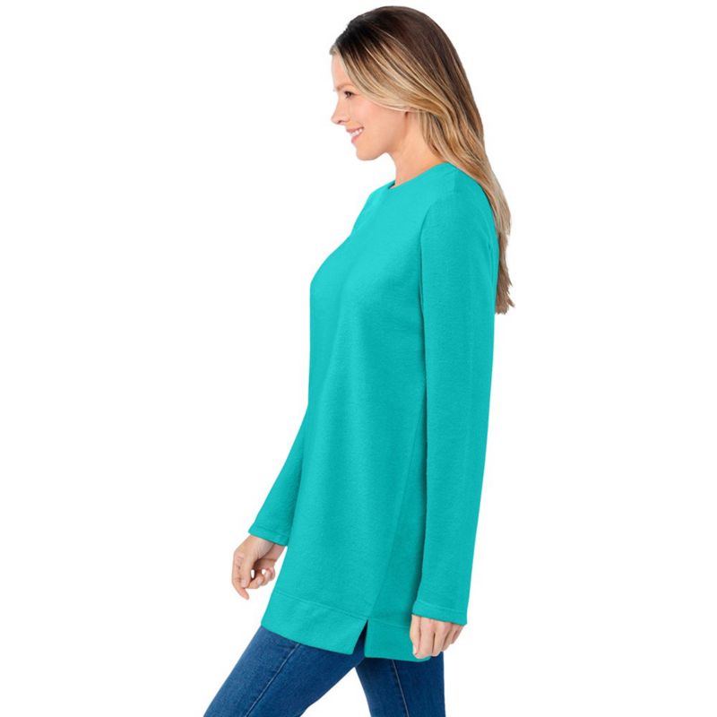 Women's Within Crewneck Ultra Soft Sherpa Sweatshirt