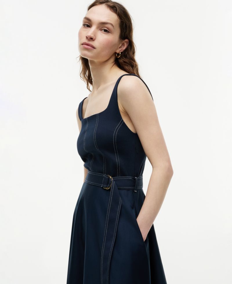 Women's Contrast Stitch Tank Dress
