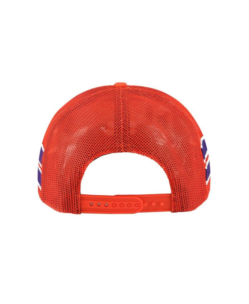 Men's Orange Clemson Tigers Sideband Trucker Adjustable Hat