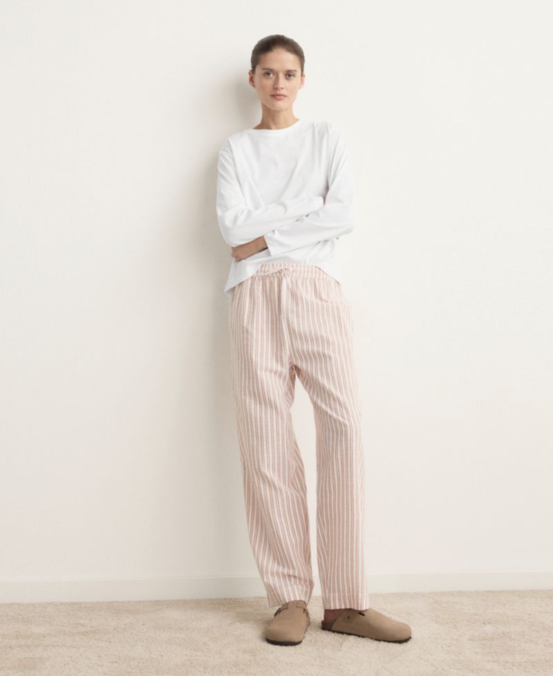 Women's Two-Piece Cotton Striped Pyjamas