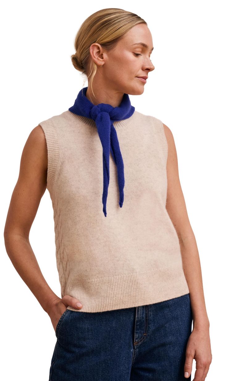 Women's Cable Detail Tank Sweaters