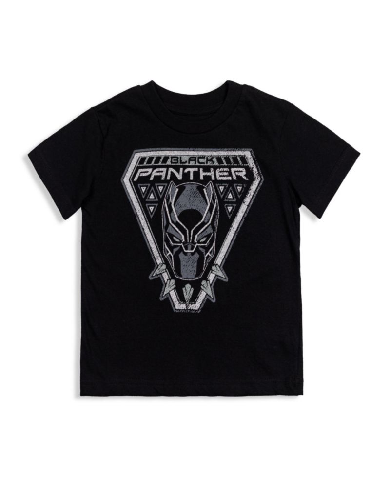 Boys Marvel Spider-Man Black Panther Iron Man Hulk Captain America 2 Pack Graphic T-Shirts to
