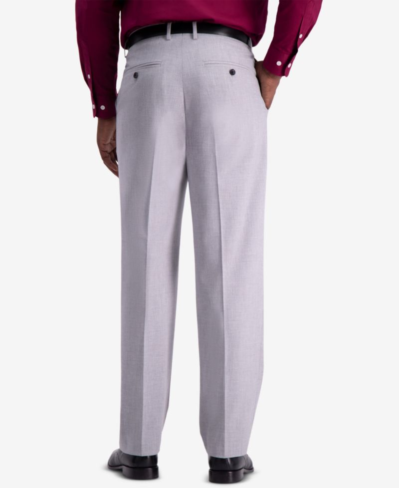 JMH Men's 4-Way Stretch Classic Fit Flat Front Dress Pant