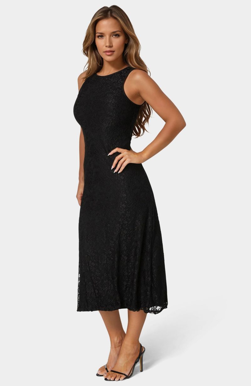 Women's Lace A-line Maxi Dress
