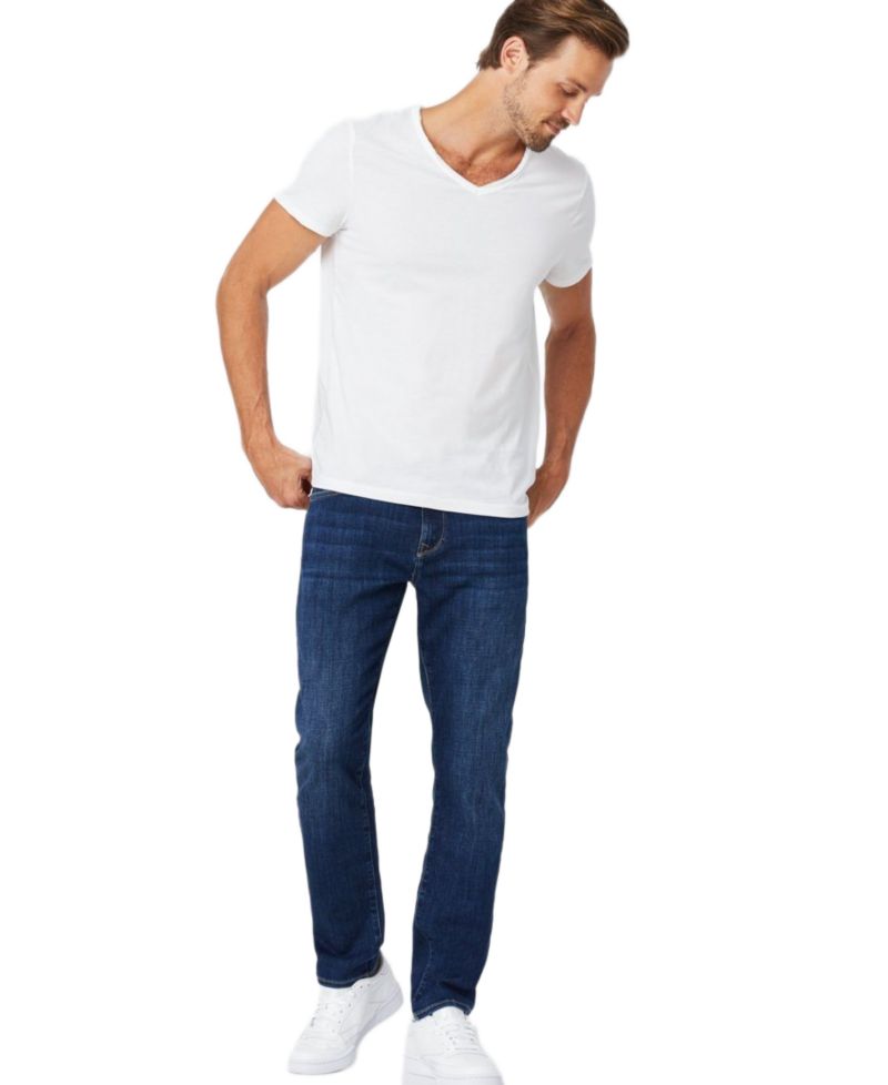 Men's Matt Straight-Leg Dark-Wash Relaxed-Fit Jeans