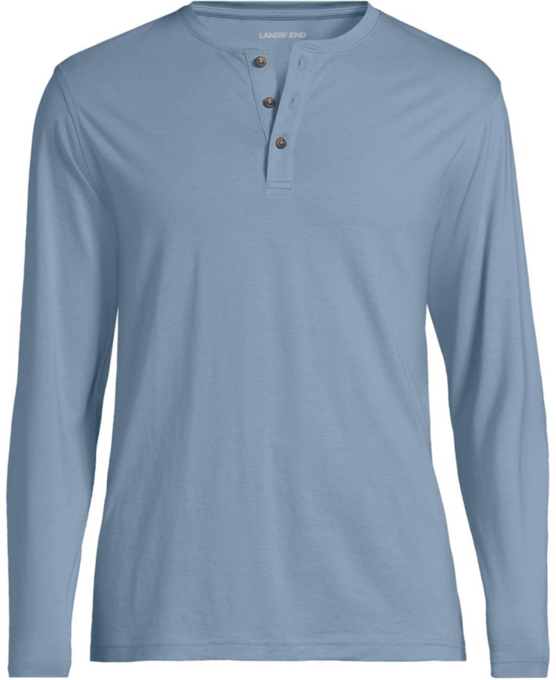 Men's Long Sleeve Cotton Supima Henley