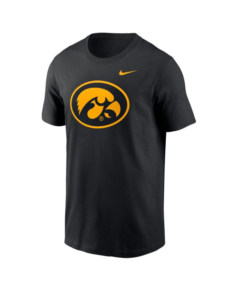 Men's Black Iowa Hawkeyes Primetime Evergreen Alternate Logo T-Shirt