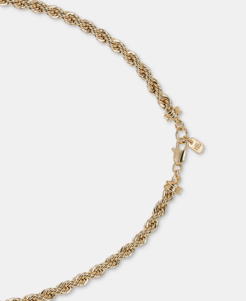 Imitation Pearl Rope Chain Lariat Necklace, 17"