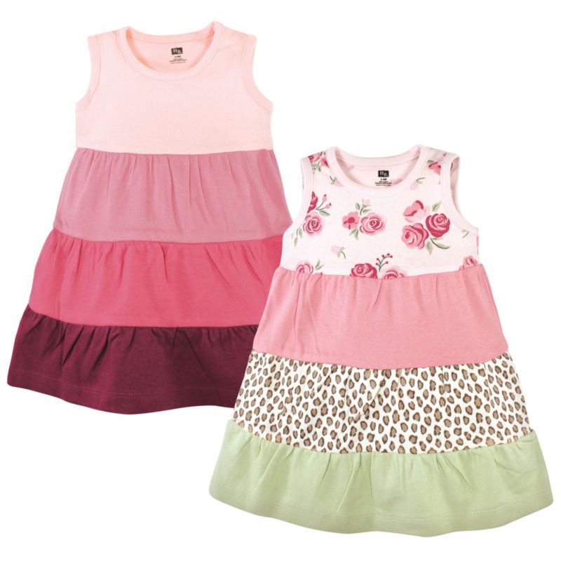 Toddler Girls Two-Piece Set of Long-Sleeve Dresses