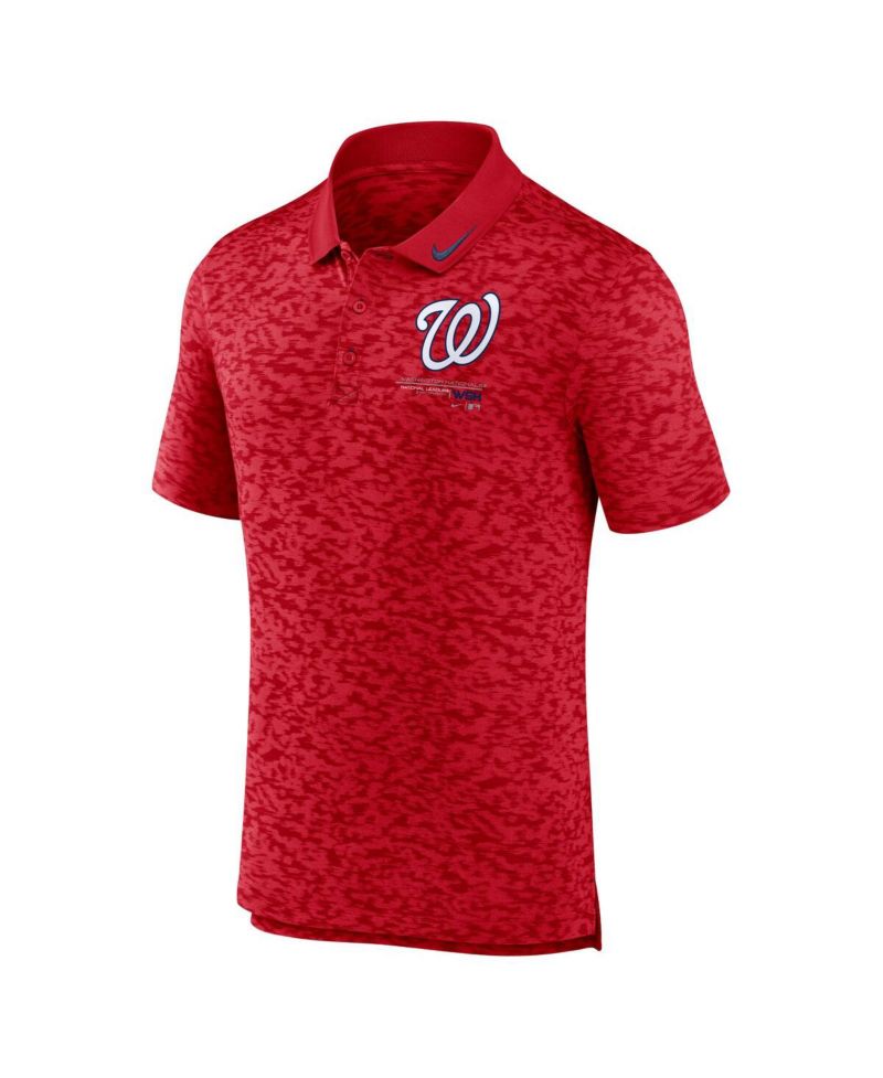 Men's Red Washington Nationals Next Level Performance Polo Shirt