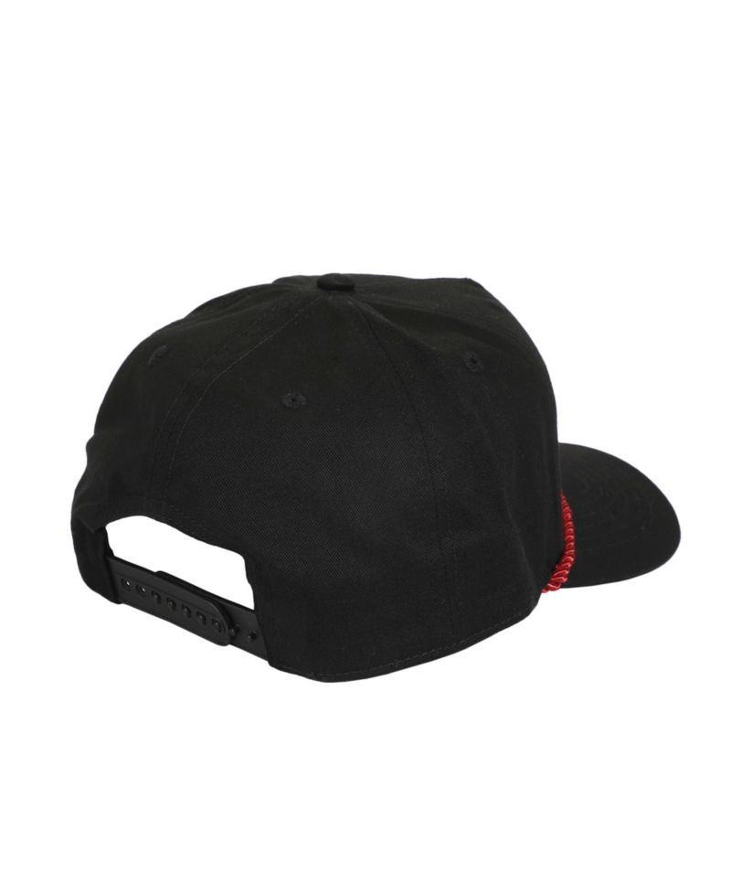 Men's Embroidered Akatsuki Cloud Black Retro Grandpa Snapback Hat